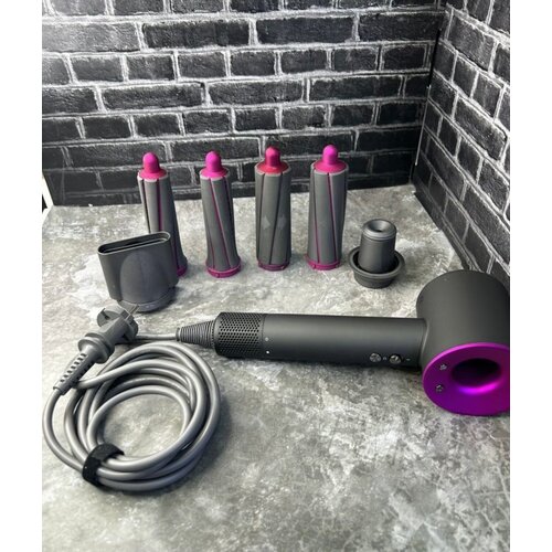 Super Hair Dryer Фен Для Волос Фен с Насадками кабель 27м 5 в 1 для завивки волос укладки локонов 439000₽