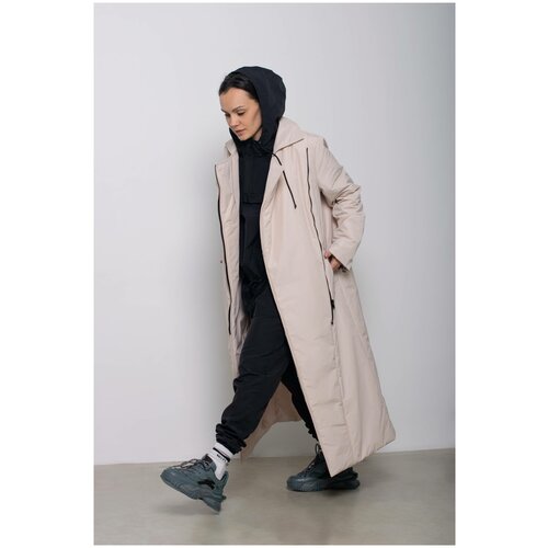 Пальто Alexandra Talalay, размер S, бежевый пальто alexandra talalay размер s фиолетовый