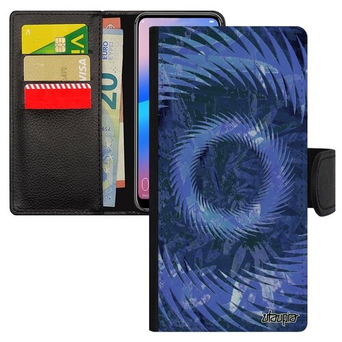 фото Чехол книжка на смартфон redmi 6a, "мандала спираль" круг антистресс utaupia