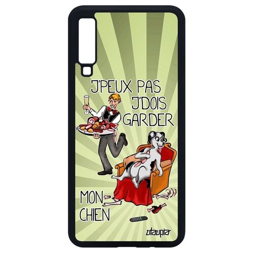 фото Чехол для смартфона samsung galaxy a7 2018, "не могу - у меня собака!" карикатура юмор utaupia
