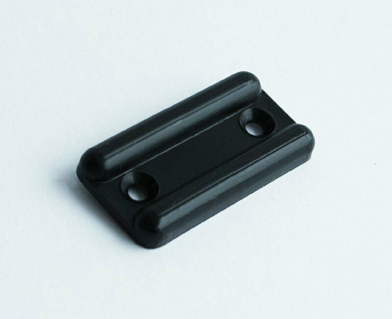 Подпятник мебельный протектор пластиковый с крепежом, черный, комплект 10шт - фотография № 3