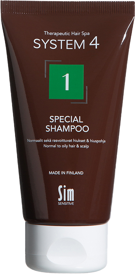 System 4 Special Shampoo Терапевтический шампунь №1 для нормальной и жирной кожи головы 75 мл 1 шт