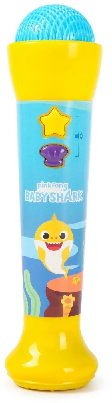 Развивающая игрушка WowWee Микрофон Baby Shark, 61117, голубой