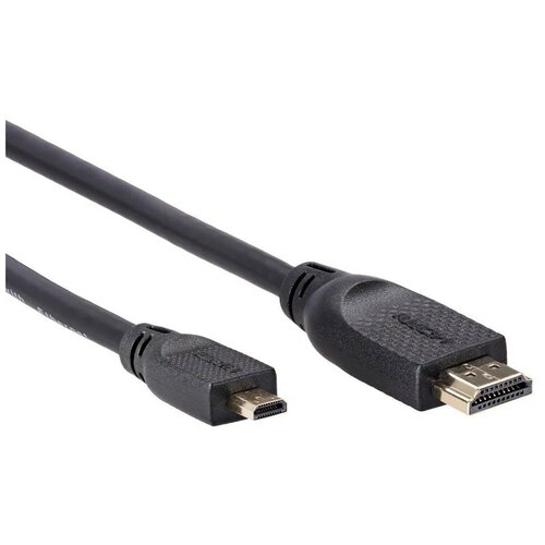 Vcom кабели CG587-1.5M Кабель HDMI-19M --MicroHDMI-19M ver 2.0 1.5m переходник hdmi 19f microhdmi type d 19m vcom ca325