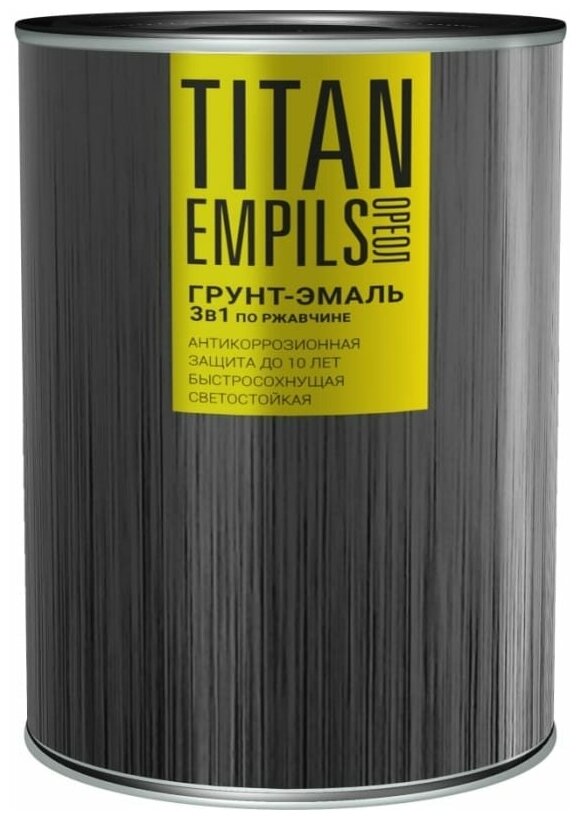 Empils Titan Ореол Грунтэмаль по ржавчине серый 0.9 кг 70959