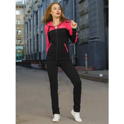 Костюм CroSSSport, размер 42, фуксия, черный