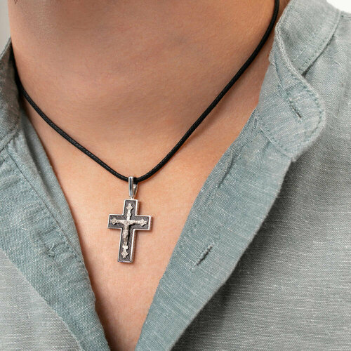 фото Подвеска-крест из серебра яхонт ювелирный арт. 178897