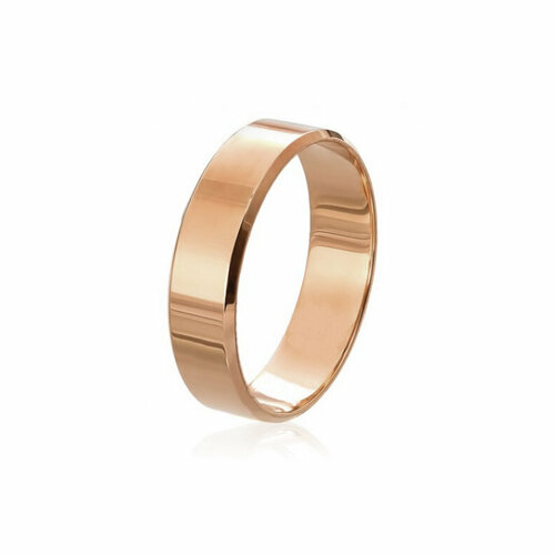 Кольцо обручальное Яхонт, красное золото, 585 проба, размер 18, золотой кольцо яхонт красное золото 585 проба размер 18 золотой