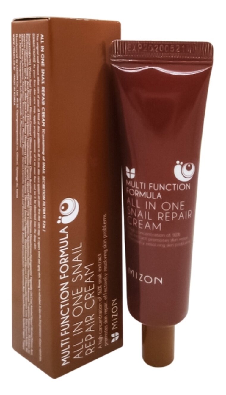 Крем для лица с муцином улитки Mizon All In One Snail Repair Cream, 35ml - фото №20