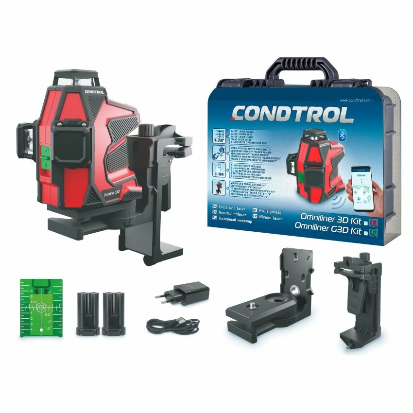 Лазерный уровень CONDTROL Omniliner G3D Kit 1-2-406