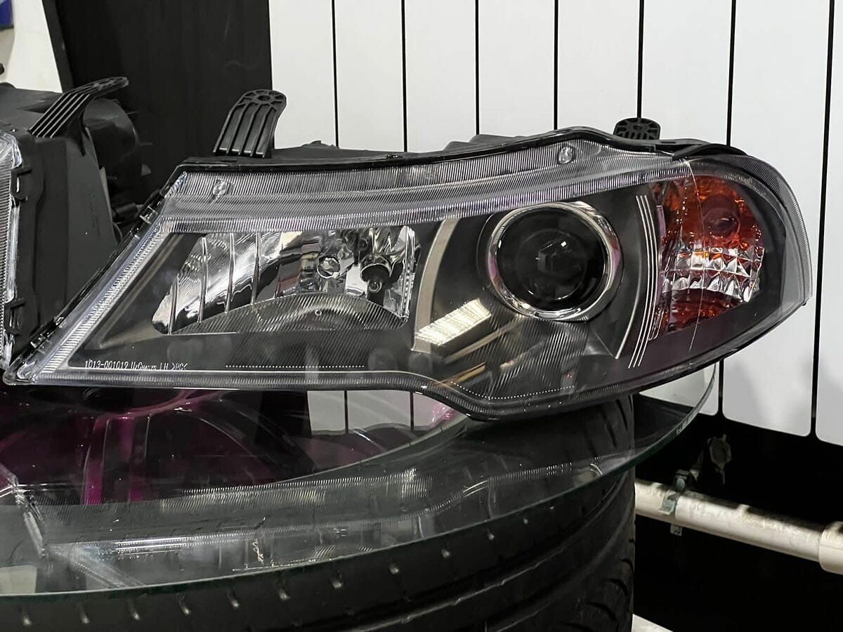 Комплект светодиодных Bi-led линз для Daewoo Nexia II N150 2008-2017 / линзы на нексию — фото 9