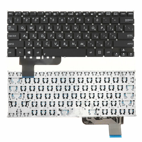 Клавиатура для ноутбука Asus X201, X202, S200 черная без рамки динамик для ноутбука asus vivobook x202 x202e s202e dh31t x201 x201e s200 s200e