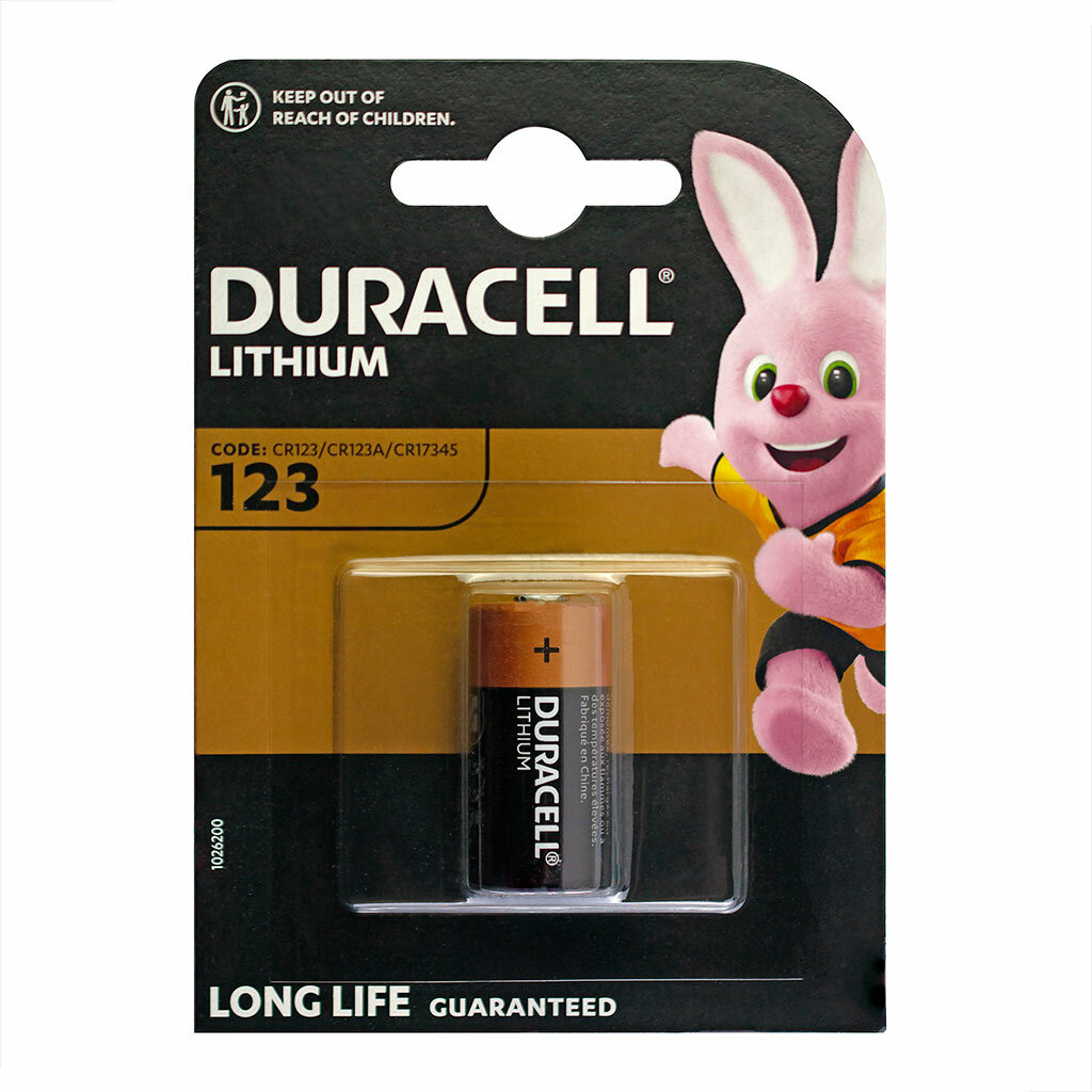 Батарейка для фото DURACELL CR123A BL-1