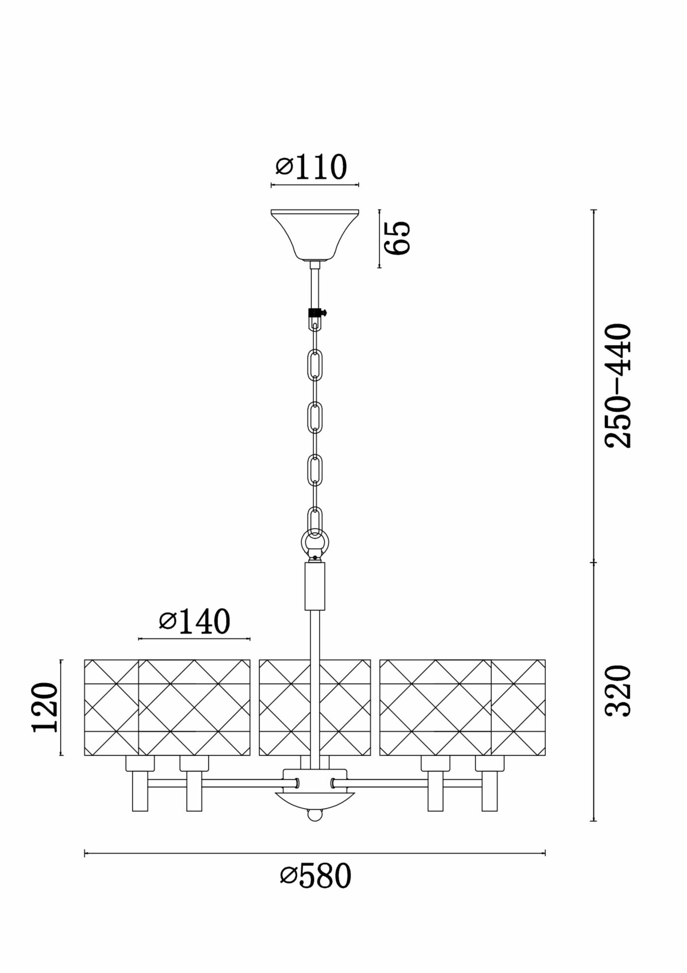 Люстра Freya FR5044PL-05CH - фото №10