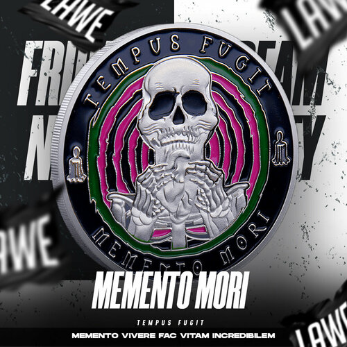 Коллекционная монета Memento Mori in Silver / Tempus Fugit