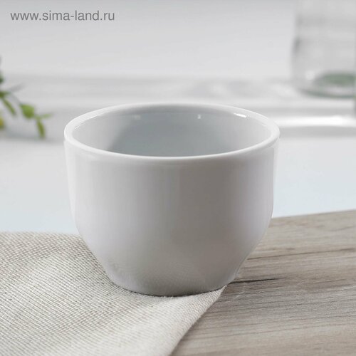 Солонка фарфоровая Юбилейная 100 мл d7 см цвет белый 386₽