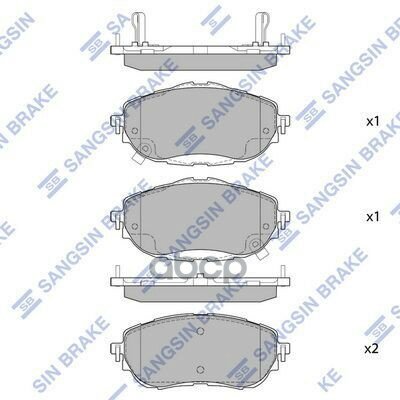 Колодки Тормозные Передние Sp1700 Sangsin brake арт. SP1700