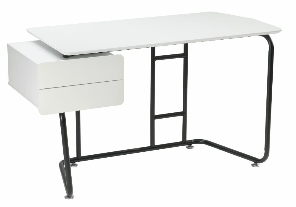 Компьютерный стол Woodville Desk ЛДСП white/black