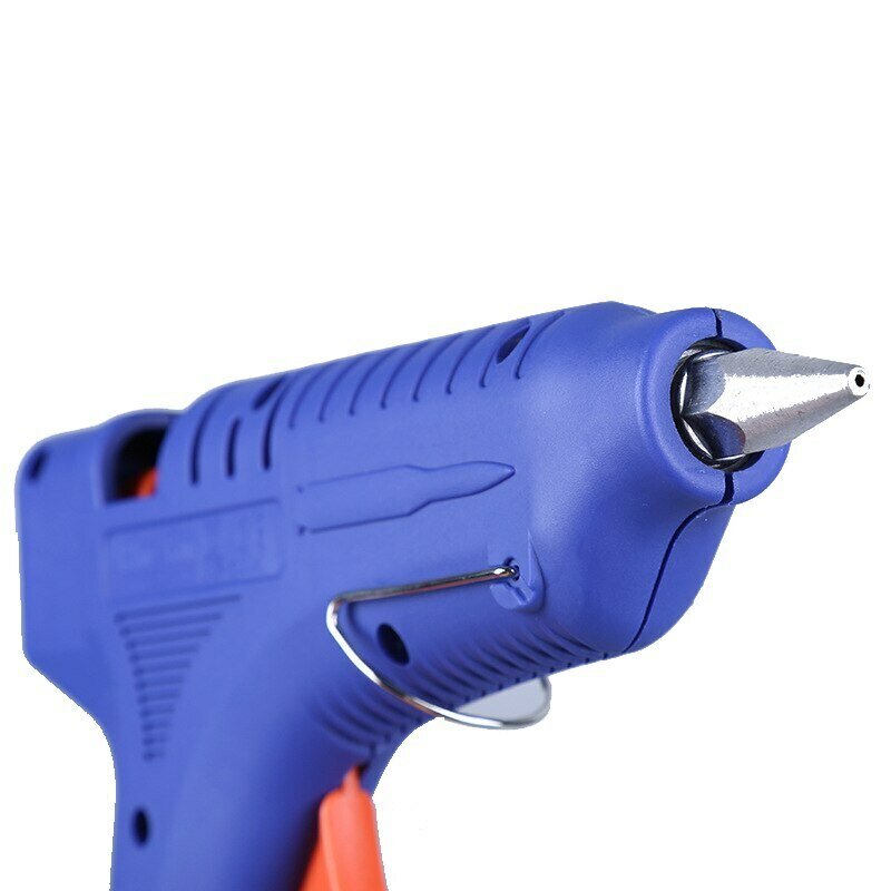 Клеевой пистолет для стержней диаметром 11 мм, 60 Вт, синий - фотография № 5