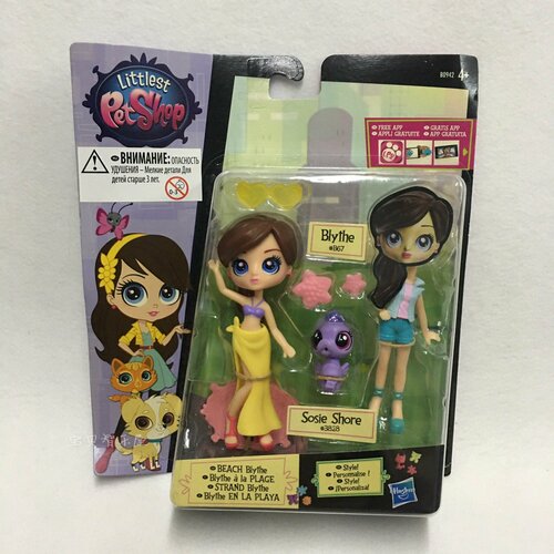 Фигурка Hasbro Littlest Pet Shop Модница Блайс и зверюшка. Sosie Shore. littlest pet shop набор фигурок blythe и zizi morales блайс и зизи a8227