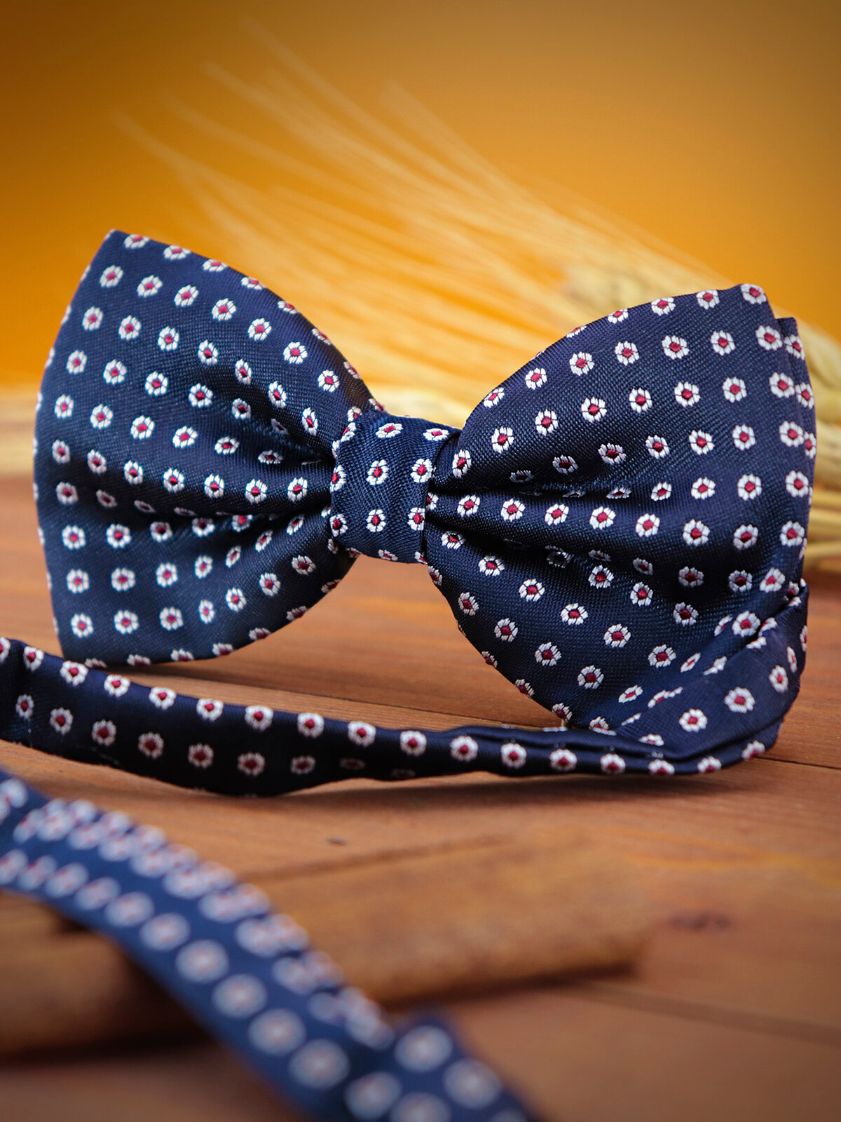 Бабочка 2beMan, белый, синий, красный — фото 1