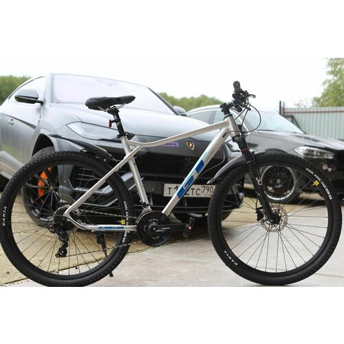 Велосипед Richiesto GT Racer 125 29 горный Алюминиевая рама Гидравлический тормоз Спортивный Взрослый Подростковый Унисекс Легкий серебро 3135500₽