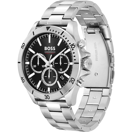 Наручные часы BOSS, серебряный, черный часы мужские hugo boss 1513909