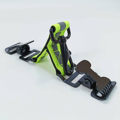 Зажим двойной металлический для рабочих перчаток / Держатель на пояс