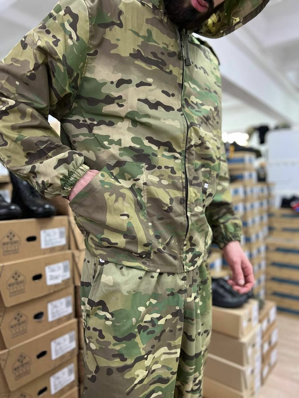 Комплект одежды ГОРЕЦ, размер 46/170-176, бежевый — фото 1