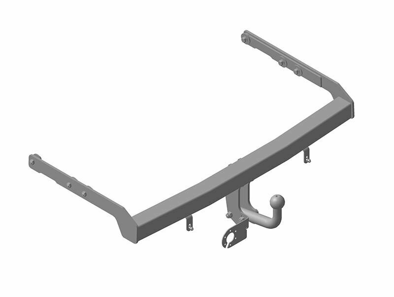 Фаркоп AvtoS на Volkswagen Sharan 2000-2006, тип крюка "A", г/в.н. 1200/75кг, - фото №1
