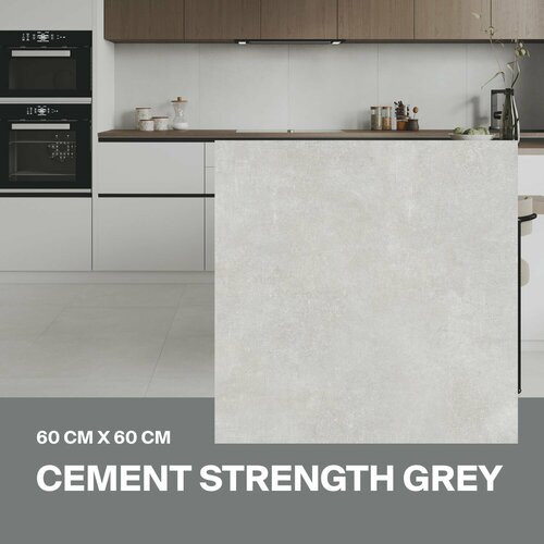 Керамогранит Ceradim Cement Strength Grey 60х60 Матовый, уп. 1.44 м2. (4 плитки) серый
