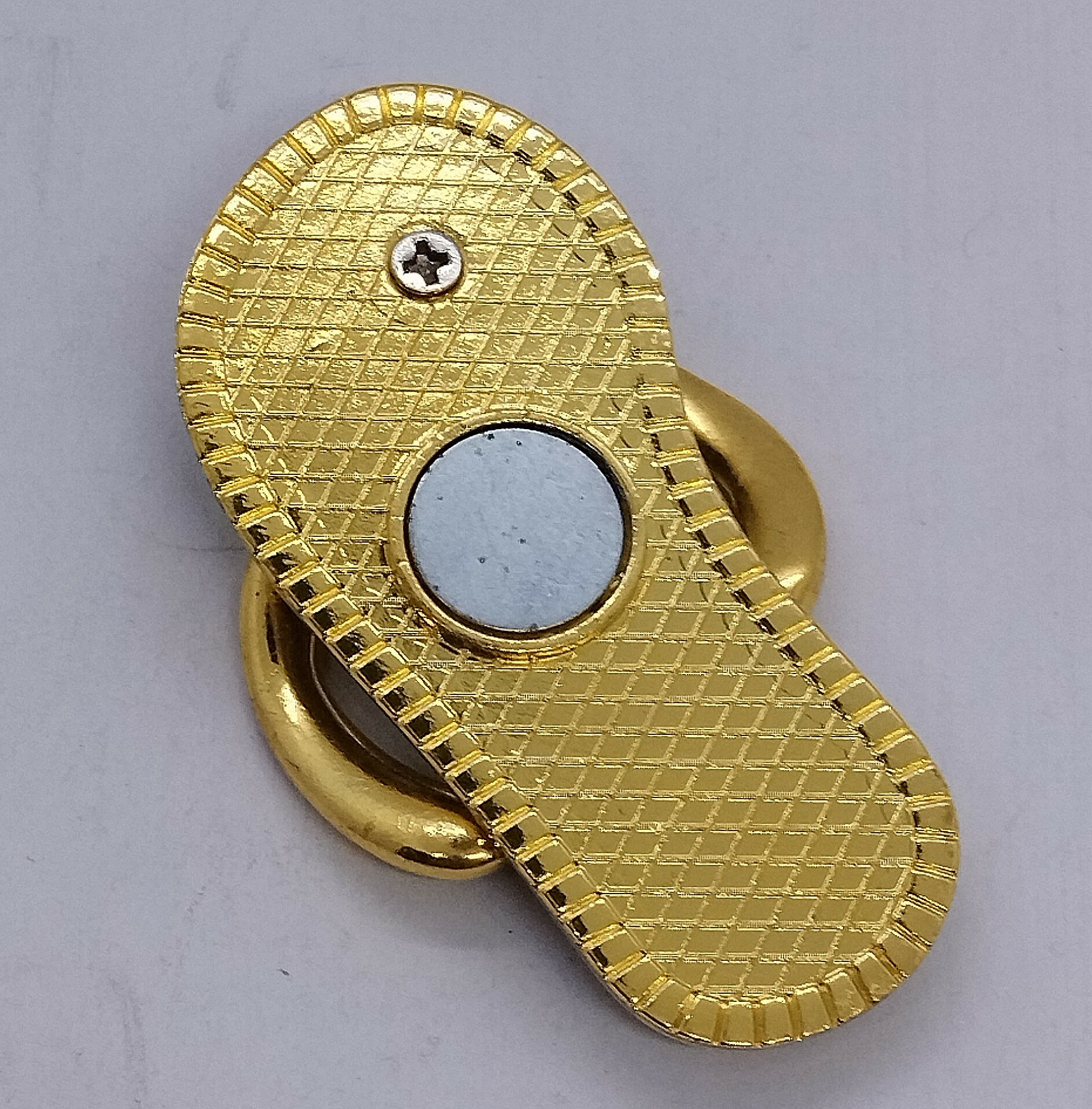 Магнит в виде шлепанца "Великий Новгород", металлический со стразами — фото 1