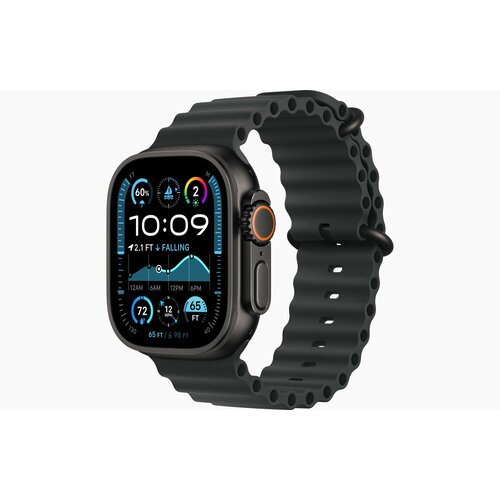 Умные часы Apple Watch Ultra 2 49 мм Black Titanium Case GPS Cellular Ocean Band Black 89999₽