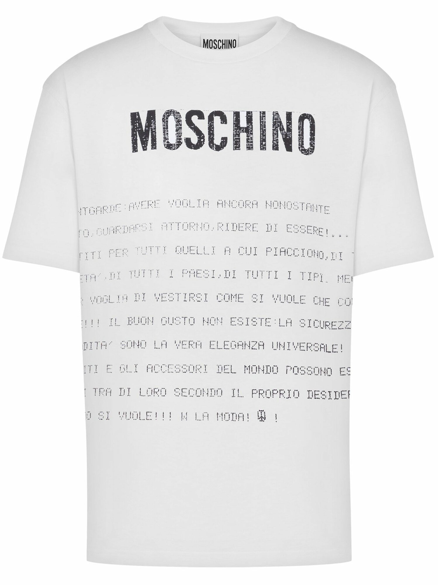 Футболка MOSCHINO, размер 54, белый