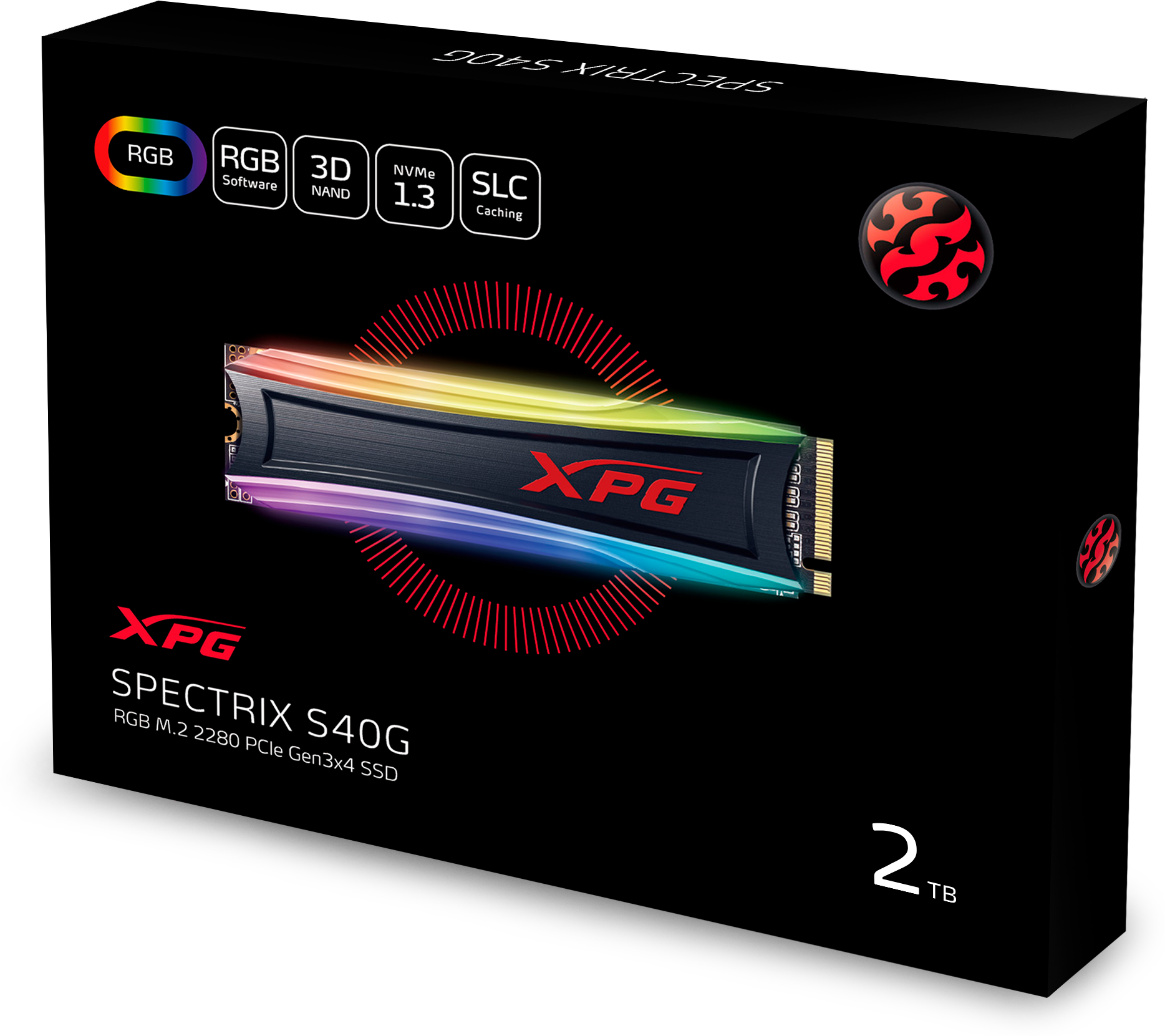Твердотельный накопитель SSD ADATA XPG SPECTRIX S40G AS40G-2TT-C
