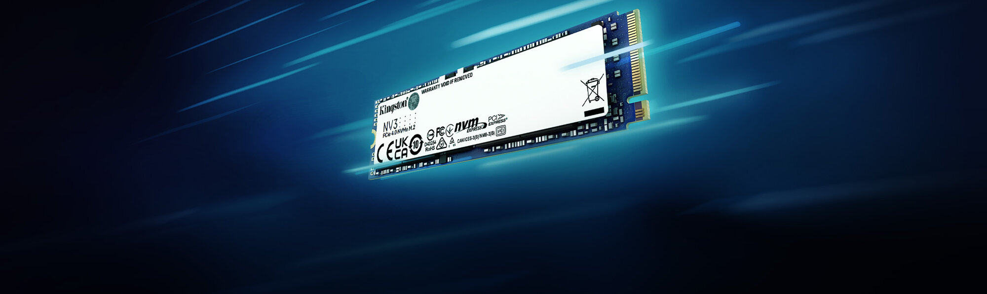 SSD Kingston NV3 PCIe 4.0 x4 1TB SNV3S/1000G M.2 2280 6000/4000 — фото 1