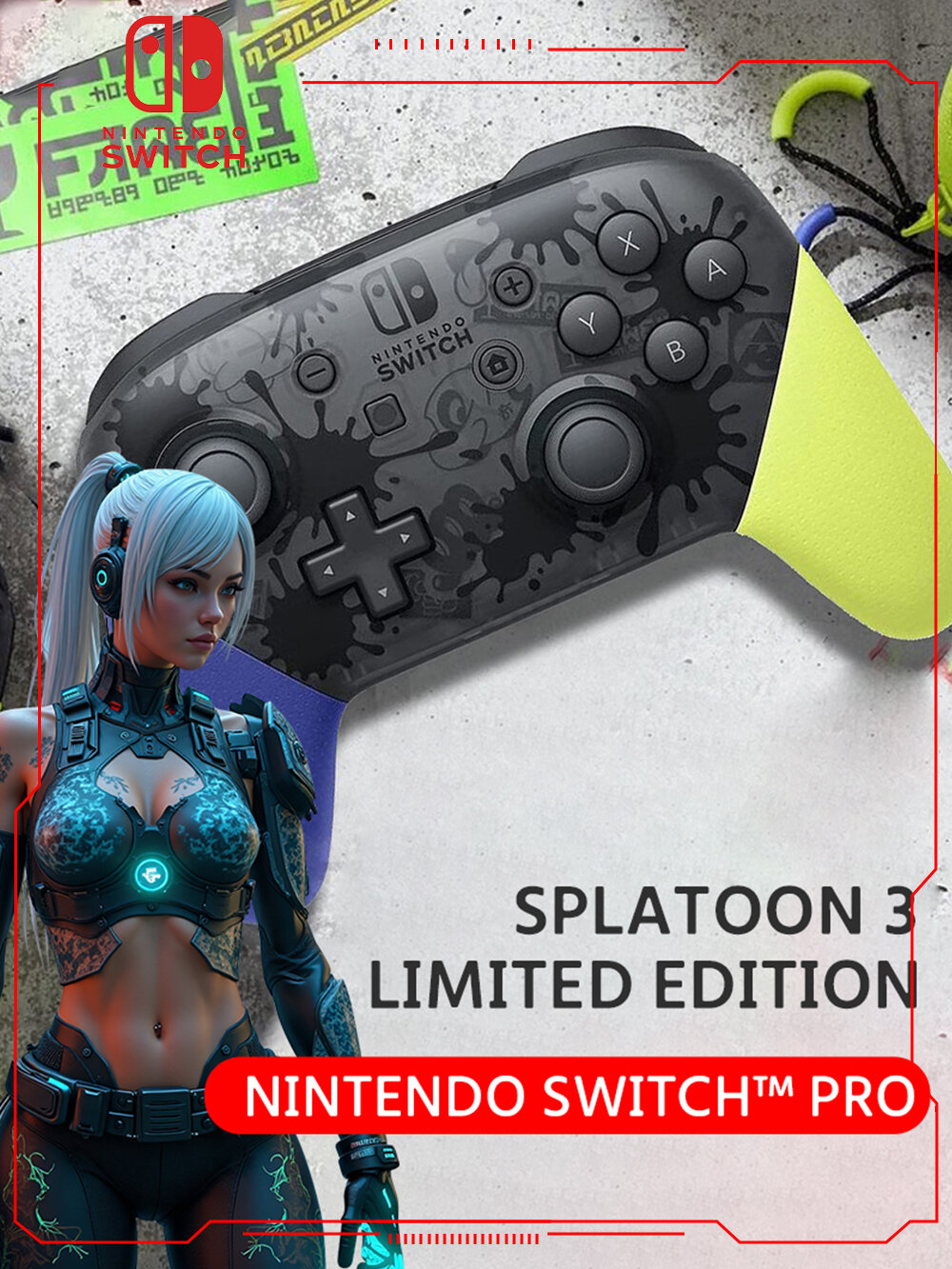 Nintendo Геймпад Switch Pro Геймпад Wireless Controller Bluetooth