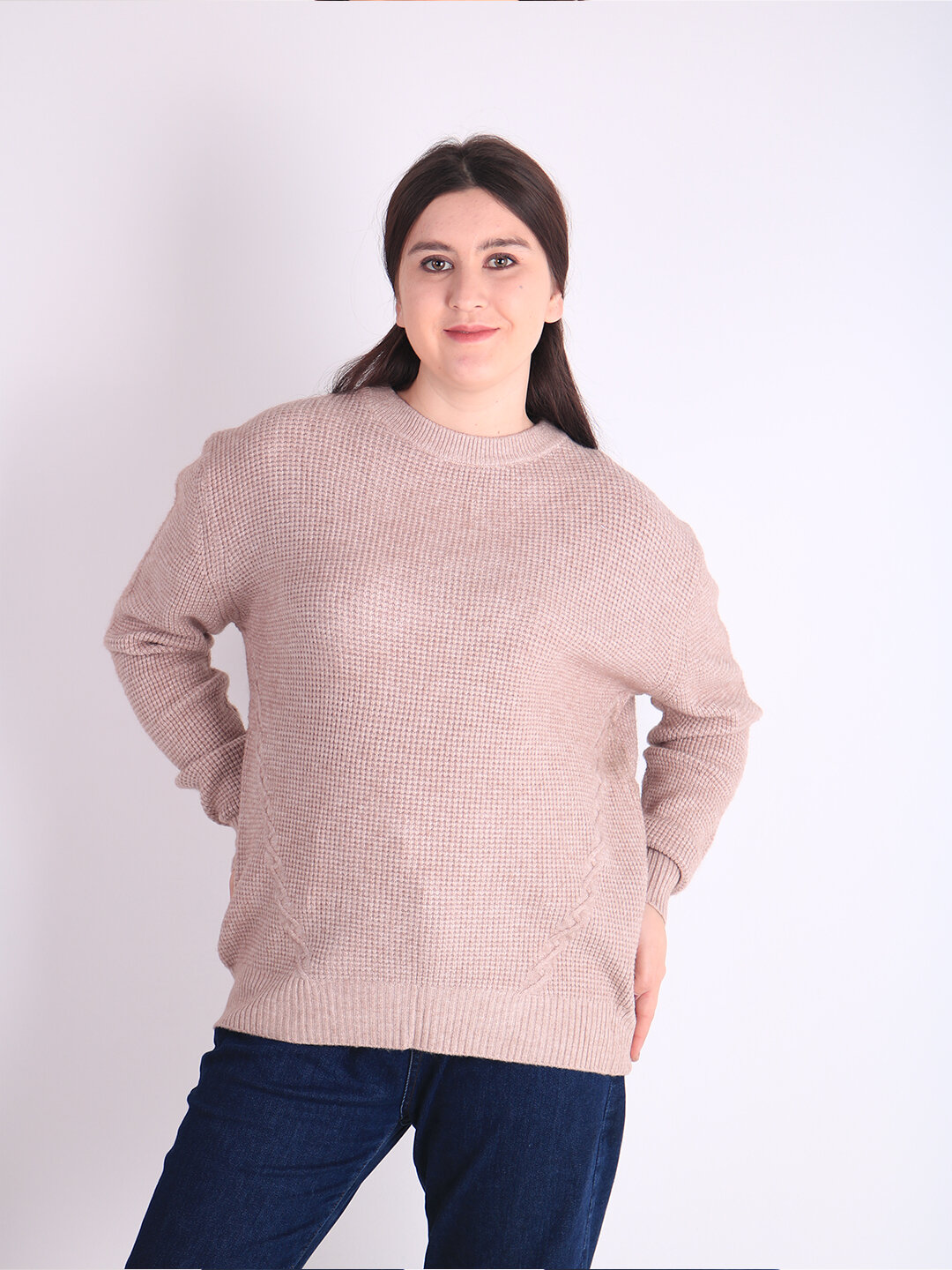 Свитер размер One Size, , бежевый — фото 1