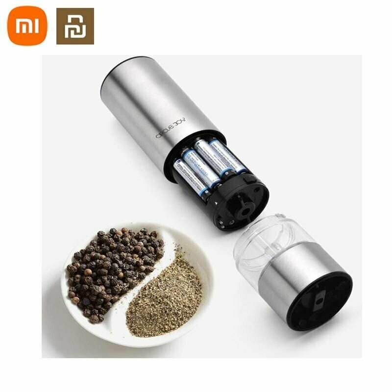 Картинки Xiaomi Электрическая автоматическая мельница Circle Joy, мельница для перца и соли, светодиодная подсветка, 5 режимов