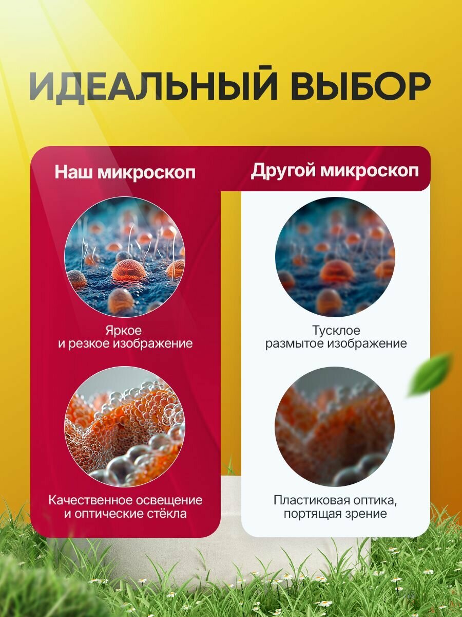Микроскоп Levenhuk LabZZ M101 AzureЛазурь детский биологический микроскоп — фото 1