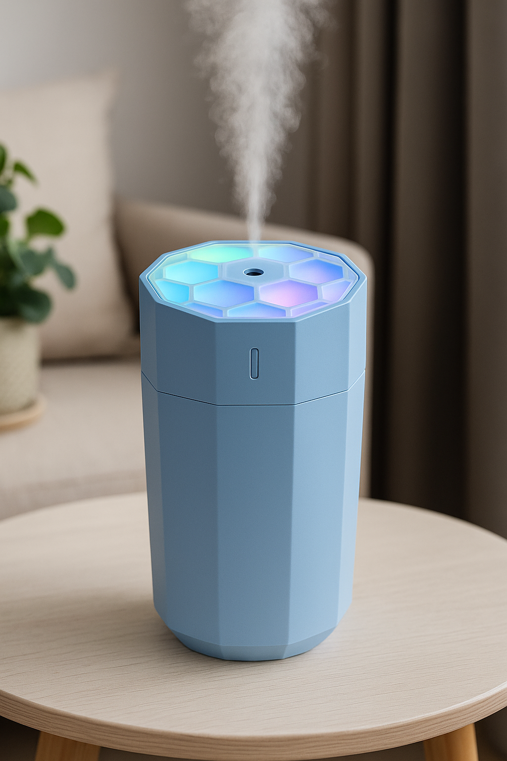 Увлажнитель воздуха с подсветкой, 350 мл для дома офиса и машины