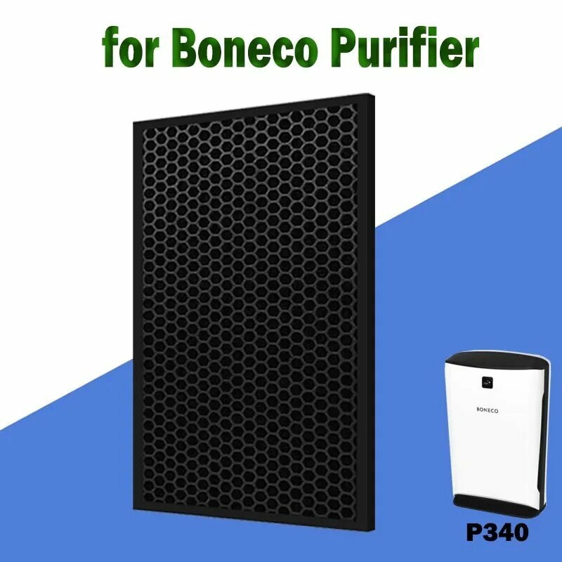 HEPA фильтр угольный 397*217*38mm для воздухоочистителей Boneco P340
