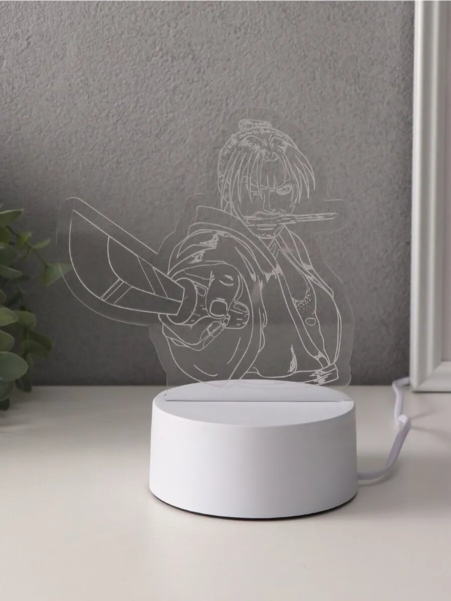 Яркий светильник с аниме-героем RGB