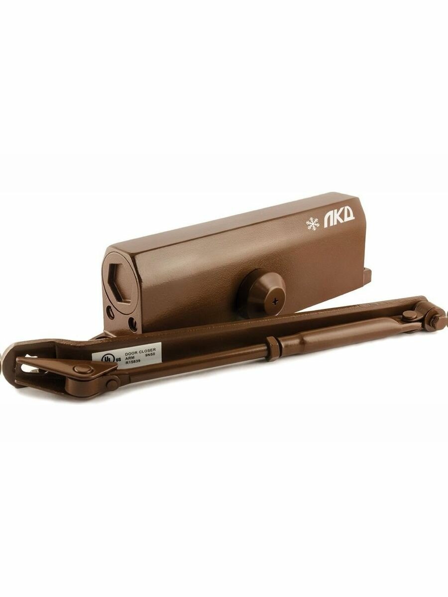 Доводчик дверной лкд дк-60 110 коричневый