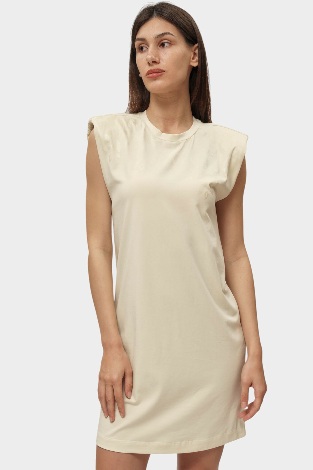 Платье EA7 EMPORIO ARMANI, размер S, бежевый