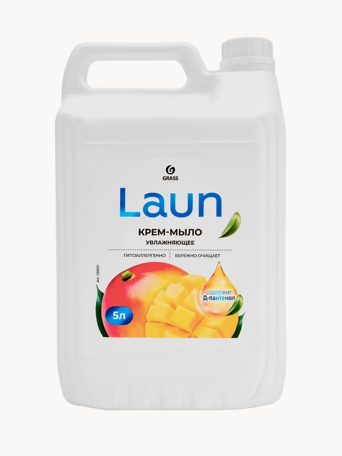 Увлажняющее жидкое крем-мыло Grass Laun с ароматом манго, 5 л