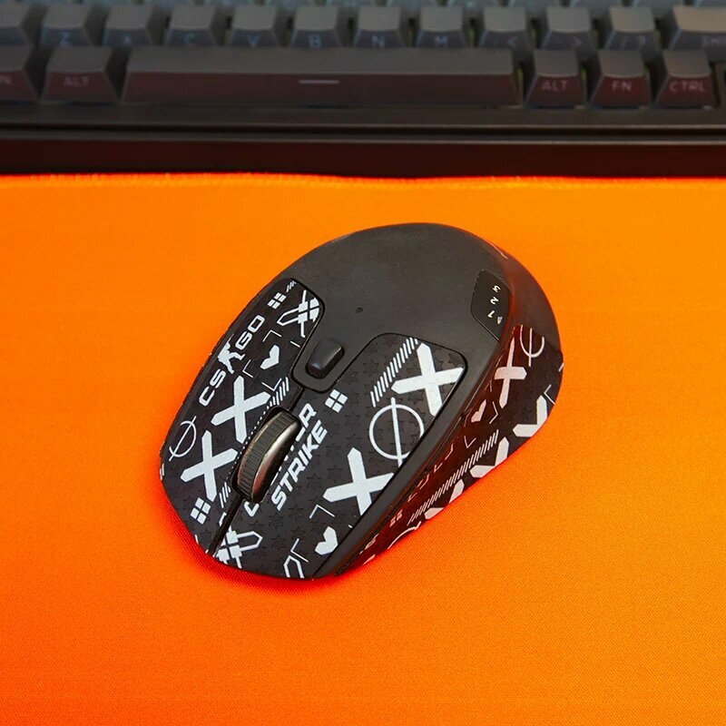 Наклейка для мыши Logitech M720 с черным дизайном, 1 комплект для классического стиля