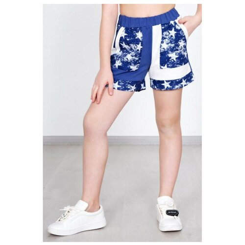 фото Шорты lika dress размер 32, синий/белый