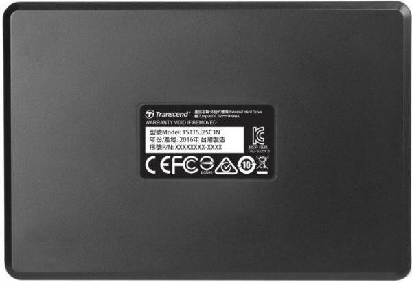 Внешний HDD Transcend StoreJet 25C3