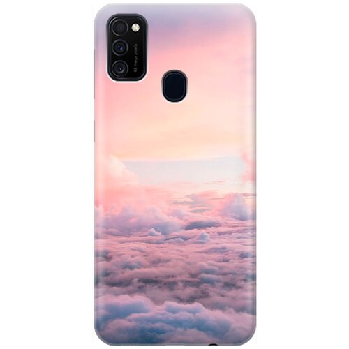 фото Силиконовый чехол на samsung galaxy m21 / m30s / самсунг м21 с принтом "высоко над облаками" gosso